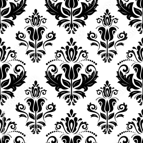 Damask Seamless Pattern. Abstract Background
