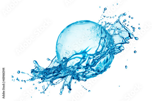 water splash isolated on white background