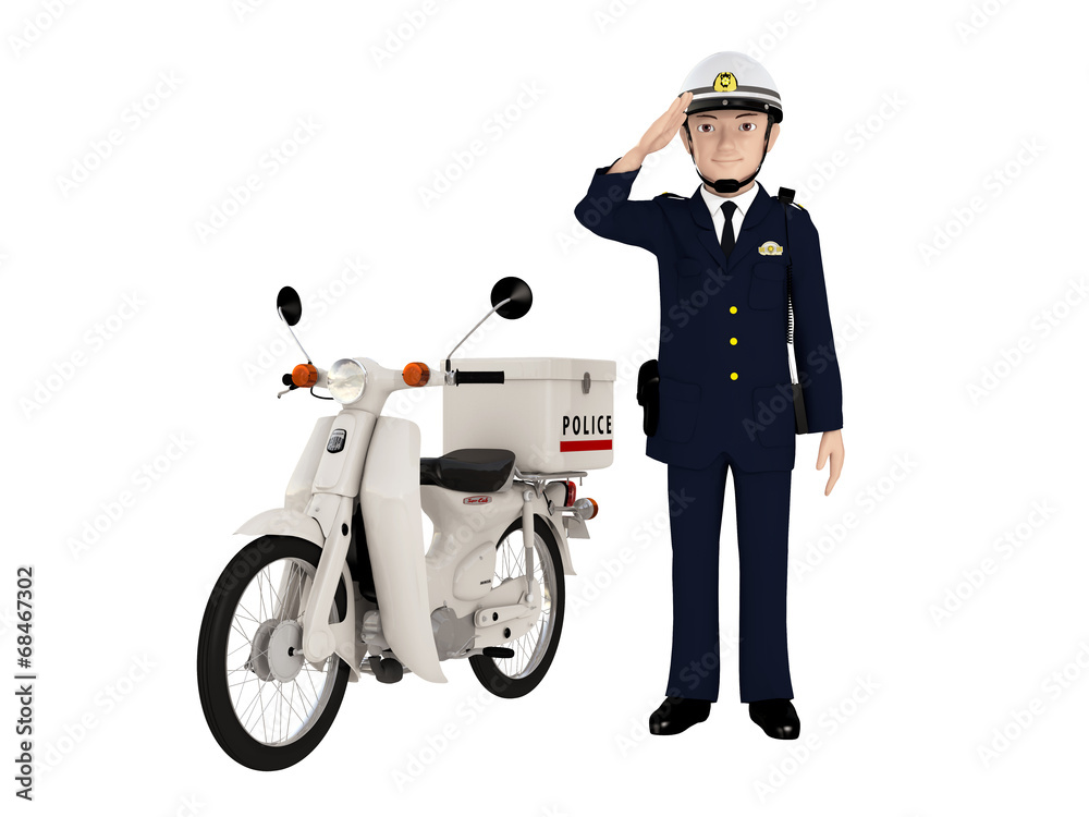 パトカーとバイク Stock イラスト Adobe Stock