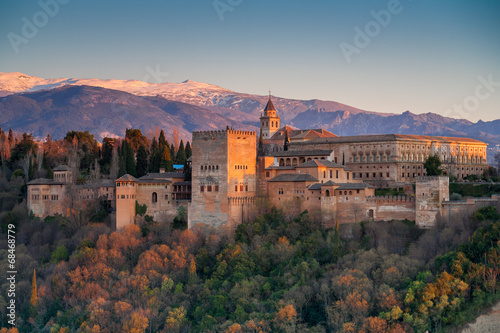 Canvas Print Alhambra palace, Granada, Spain
