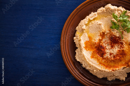 fresh hummus photo