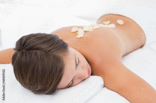 Beautiful young woman receiving a spa treatment