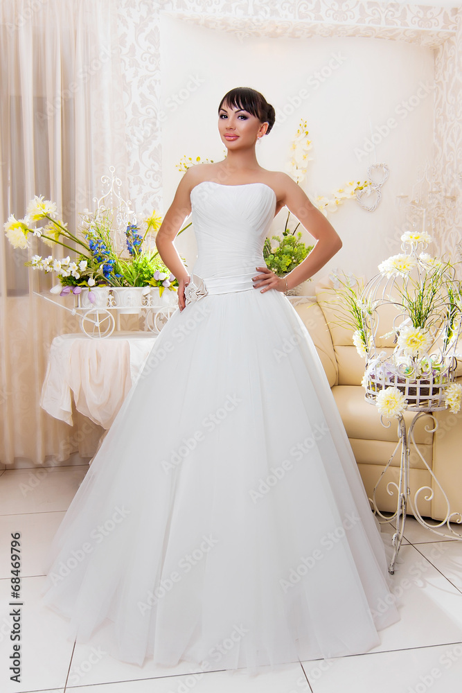 beautiful and fashion bride in interior beautiful and fashion bride in interior