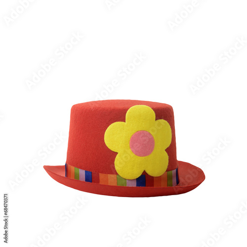 Red hat clown isolated photo