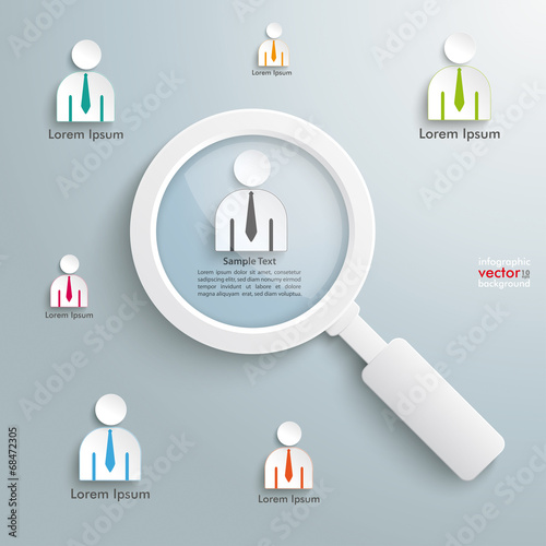 Recruitment Loupe Infographic