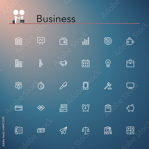 Business Line Icons