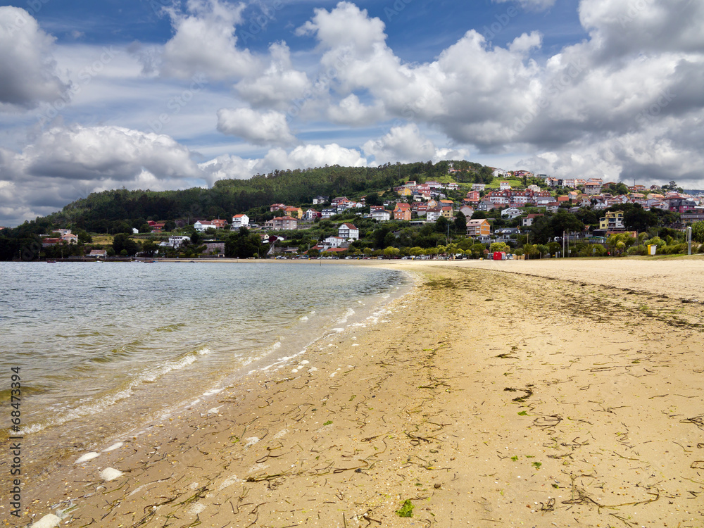 Playa de Cabo en Cesantes. Redondela. Galicia