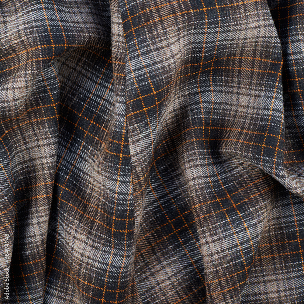 Wrinkled squared cloth fabric Wrinkled squared cloth fabric