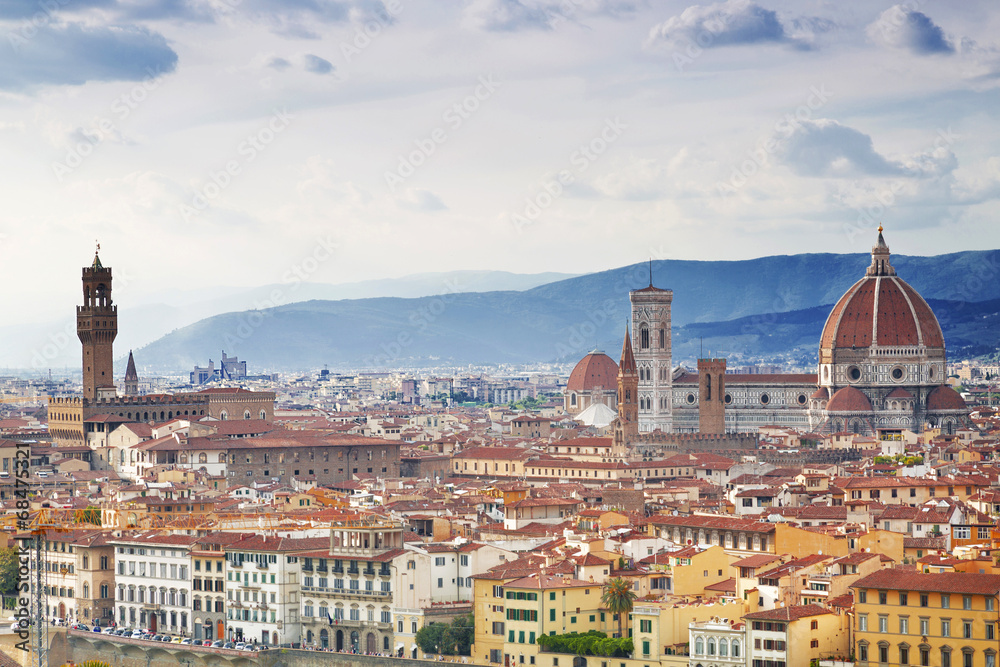 Panorama of Florence Sunny day. Italy