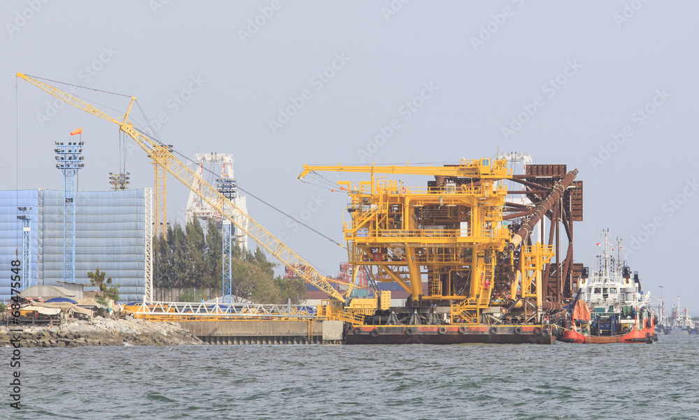 construction structure of Offshore platform petroleum site plant
