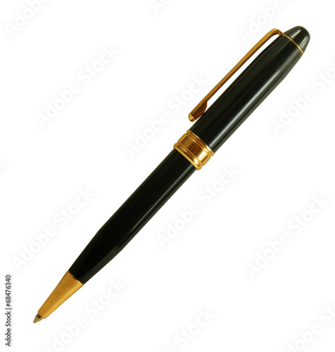 black pen isolated on white backgroun