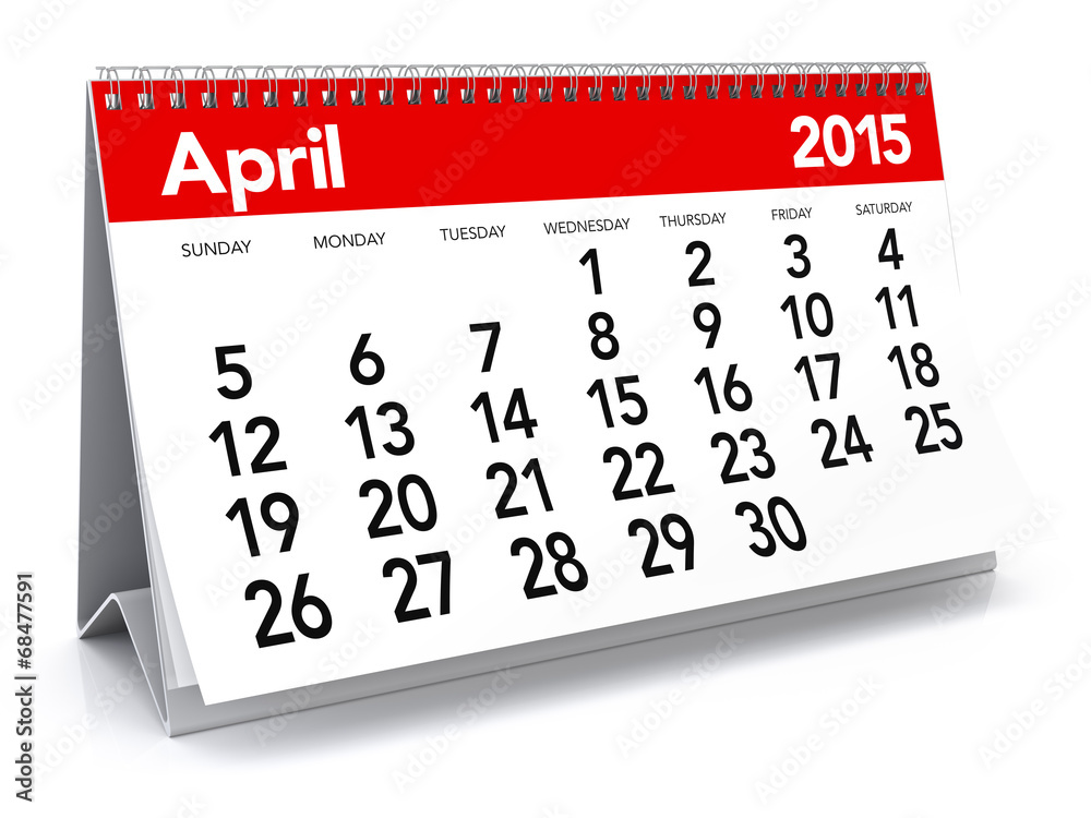 April 15 Calendar Stock Illustration Adobe Stock