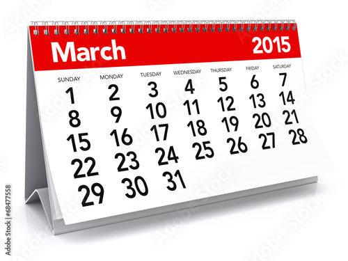 March 2015 - Calendar