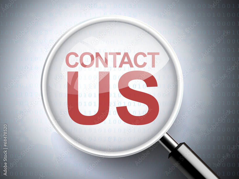 magnifying glass with words contact us magnifying glass with words contact us