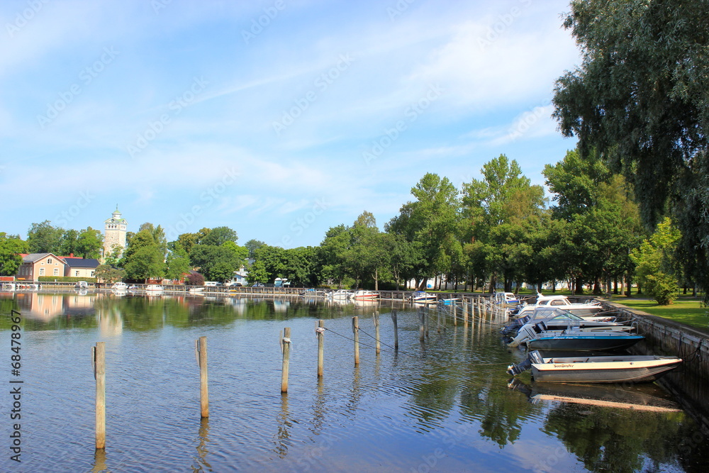Obraz premium Der Hafen von Ekenäs (Tammisaari) im Süden Finnlands