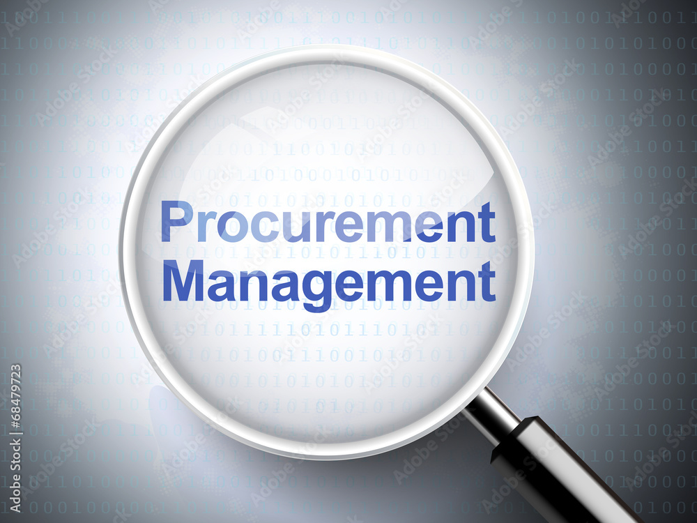 magnifying glass with words procurement management magnifying glass with words procurement management