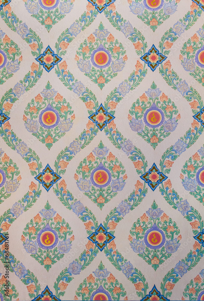Thai pattern wallpaper