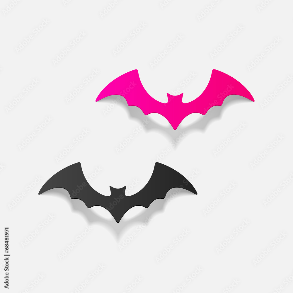 realistic design element: bat