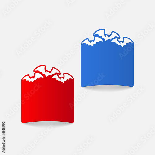 realistic design element: bat