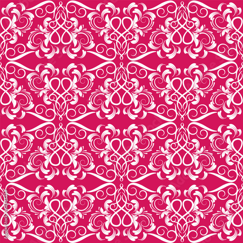 damask pattern. vector seamless wallpaper. flower background