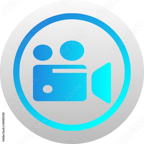 Video camera icon (vector)