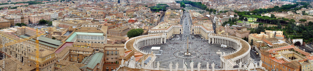 Beautiful panorama of Vatican, Italy