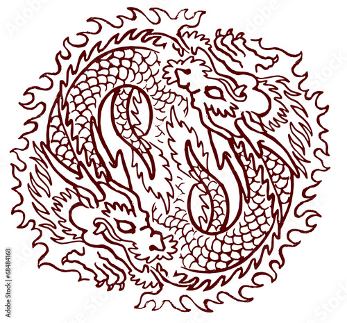 tao draghi yin yang