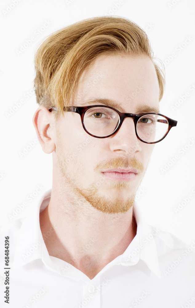 portrait of a young red-haired man portrait of a young red-haired man