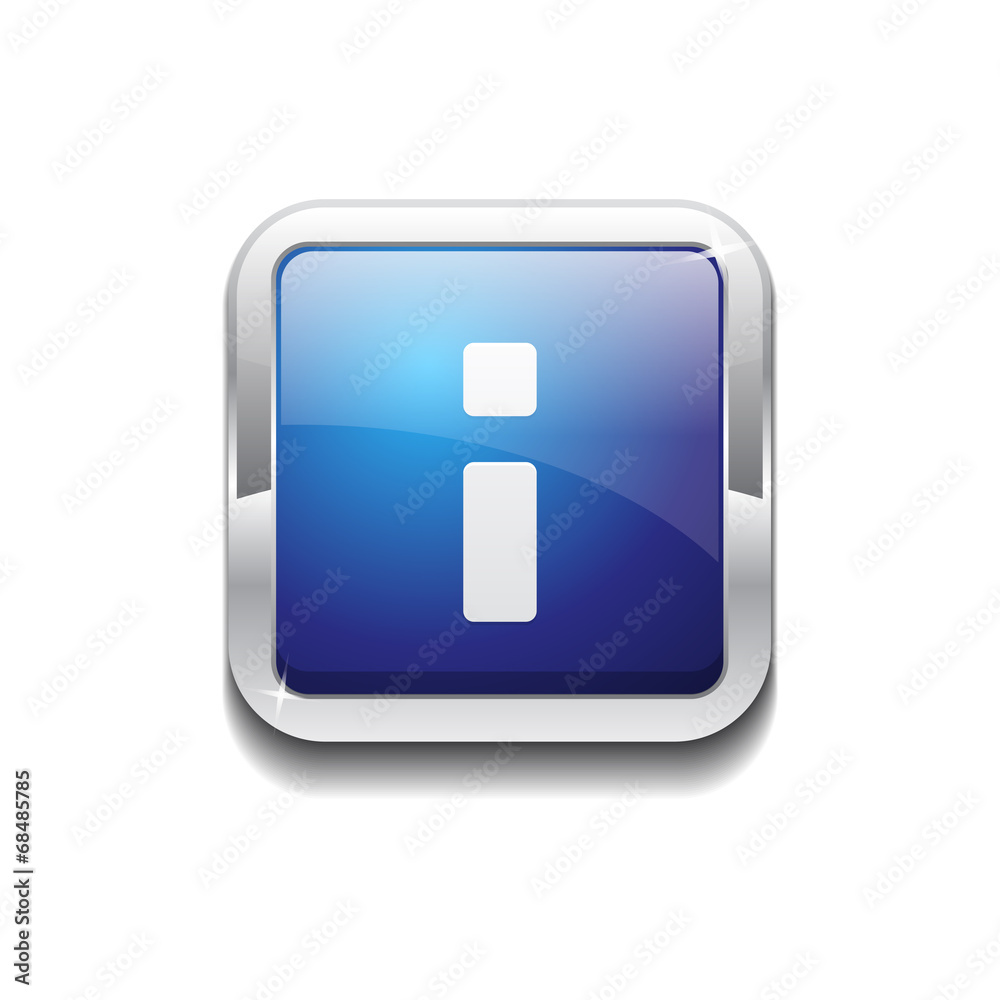Info Rounded Corner Vector Blue Web Icon Button Info Rounded Corner Vector Blue Web Icon Button