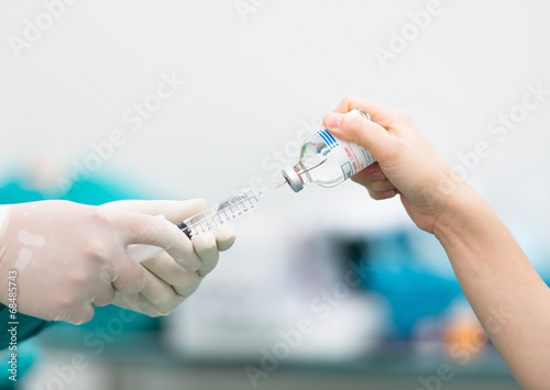 drawing lidocaine with adrenaline photo