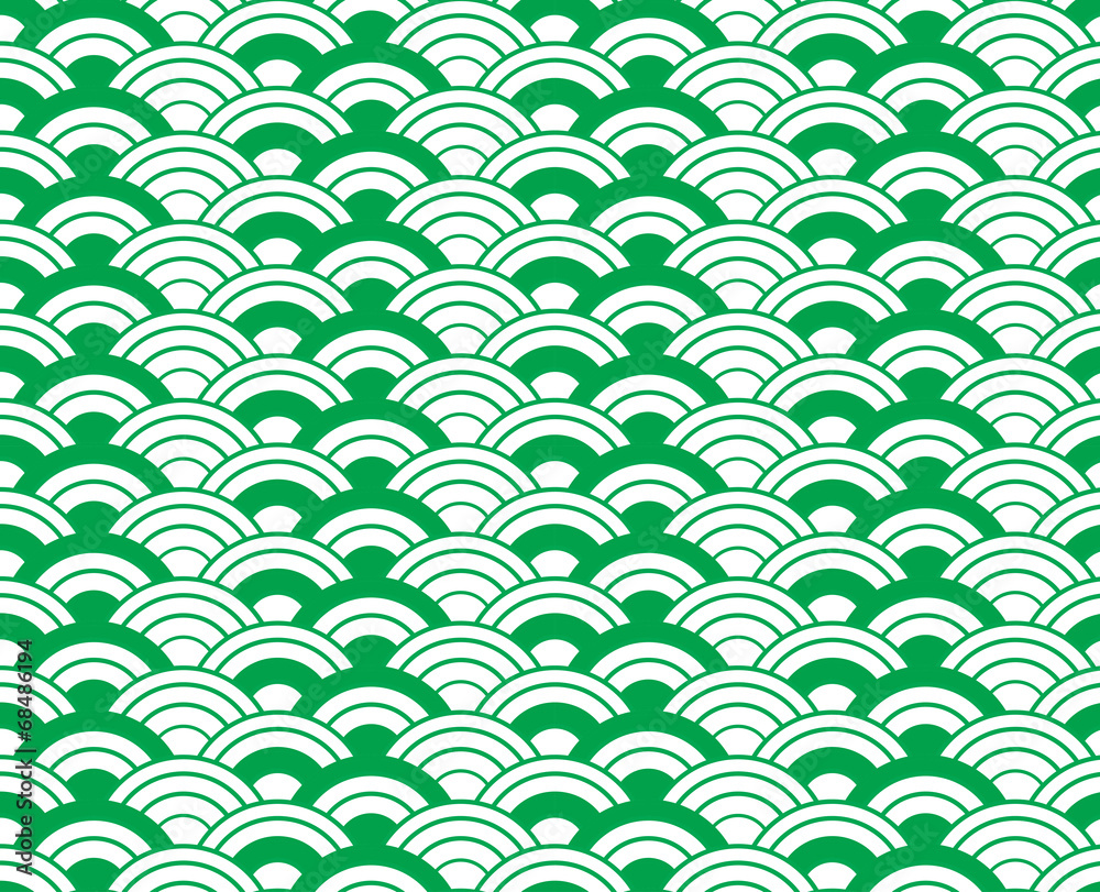 Green wave vector seamless patterns