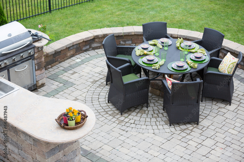 Obraz premium Elegant outdoor living space