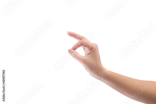 Hand gesture isolated