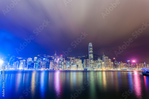 Hong Kong skyline at night