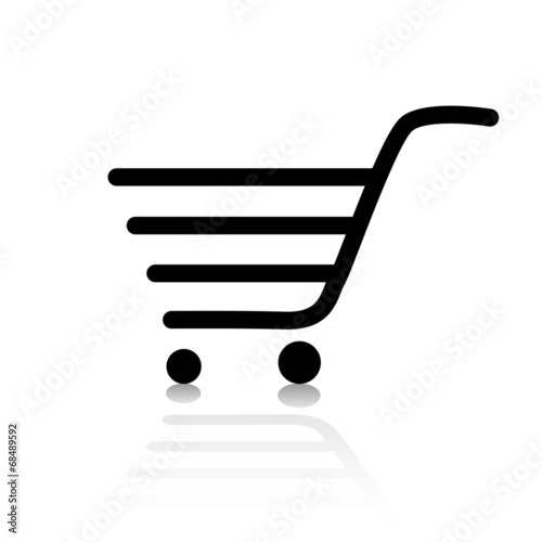 Warenkorb Einkaufswagen Web Icon Button Set
