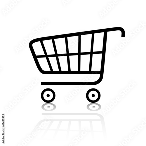 Warenkorb Einkaufswagen Web Icon Button Set