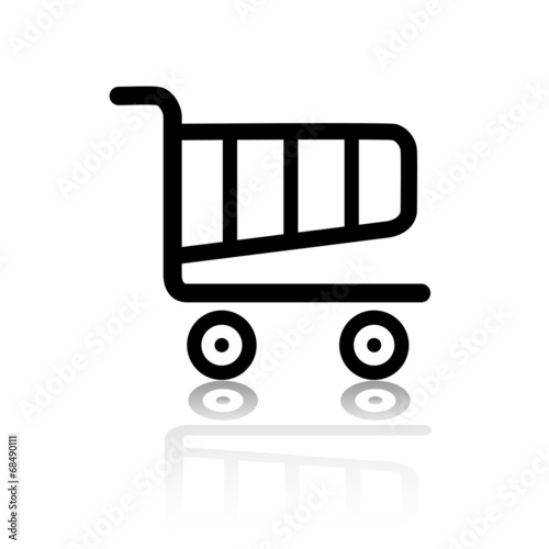 Warenkorb Einkaufswagen Web Icon Button Set