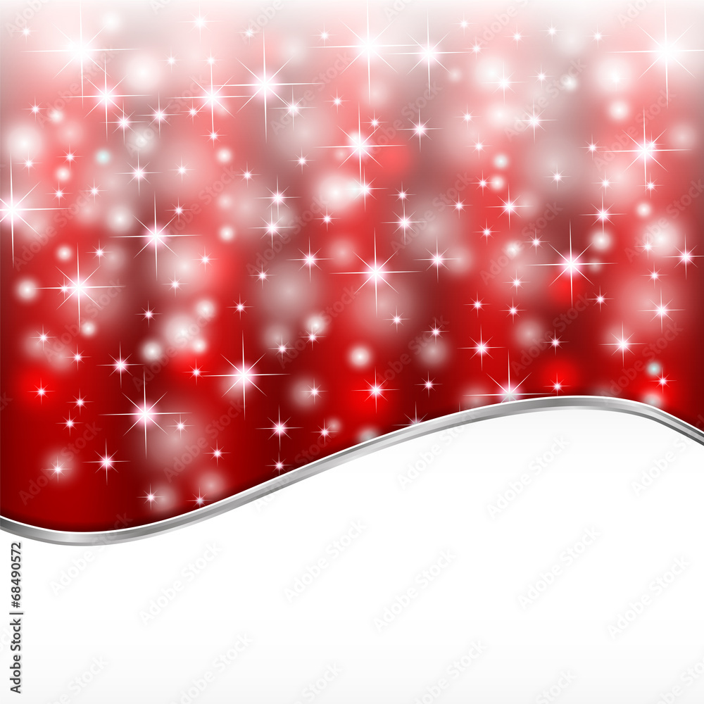 Starry lights on red background Starry lights on red background