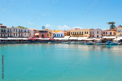 View of the old harbour. Rethymno, Crete island, Greece. © lornet