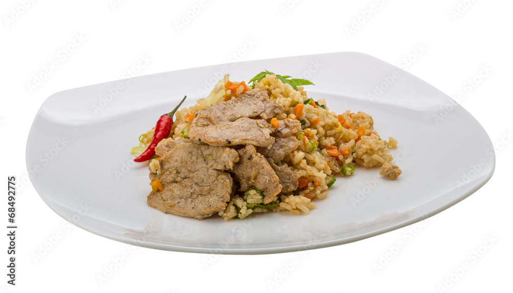 Fried rice with pork