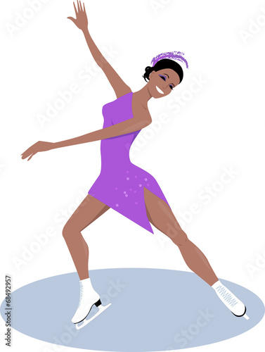 Female figure skater