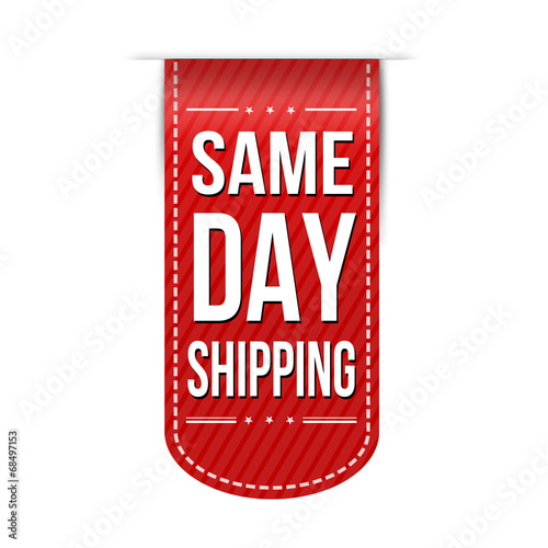 Same day shipping banner design