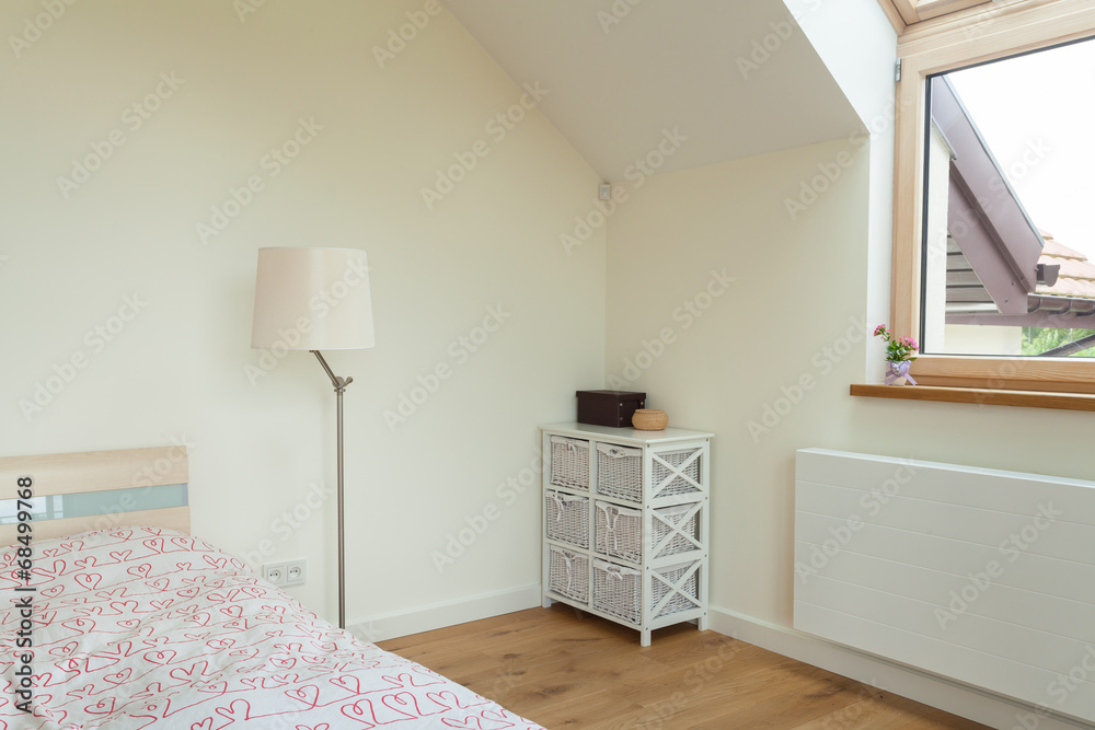 Fototapeta premium Part of bright bedroom