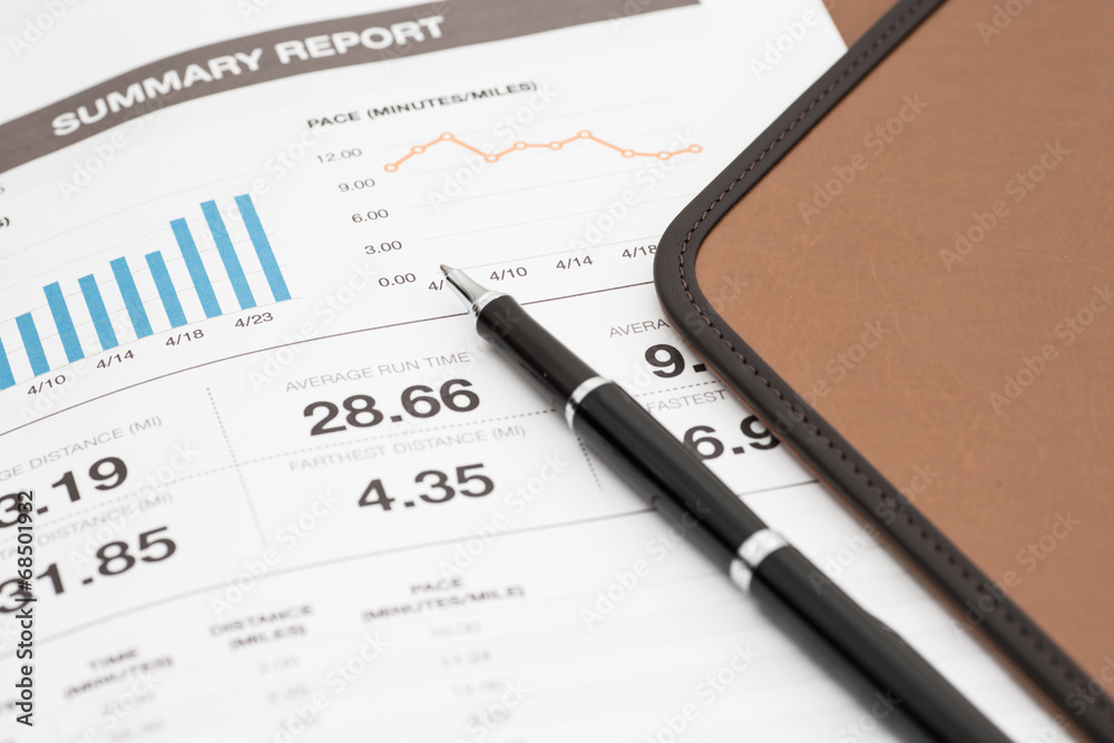 Showing business and financial report. Accounting Showing business and financial report. Accounting