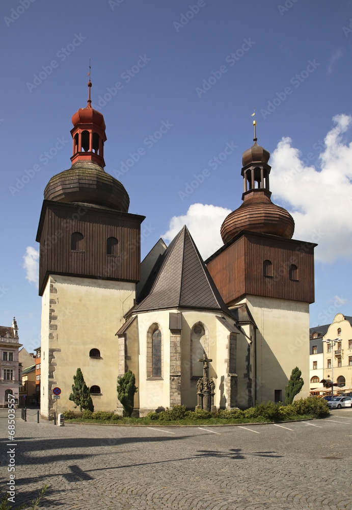 Church of Sts. Lawrence in Nachod. Czech republic