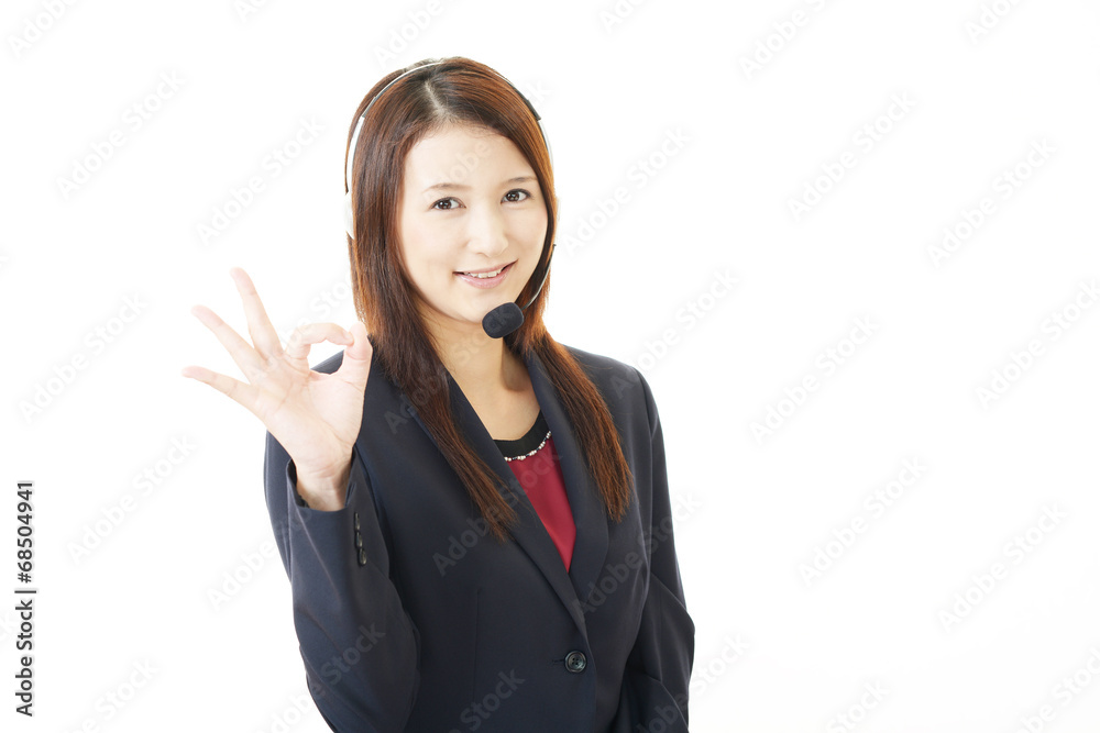 笑顔のOL 笑顔のOL