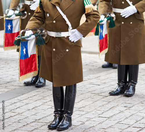 Changing of the Guard in Santiago, Chile photo