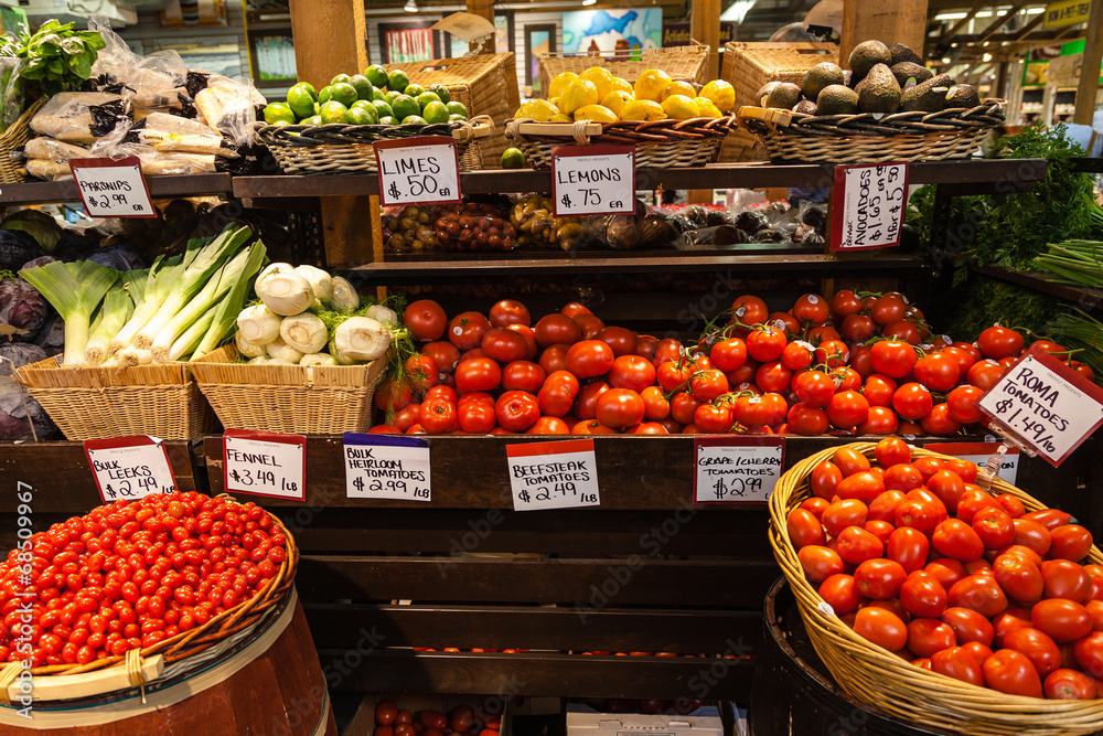 Fruits and Vegetables at the Farmer's Market