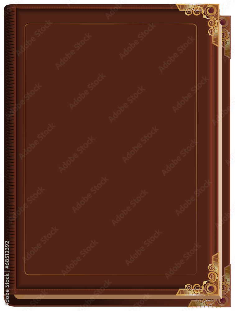 Brown closed book Stock Vector | Adobe Stock