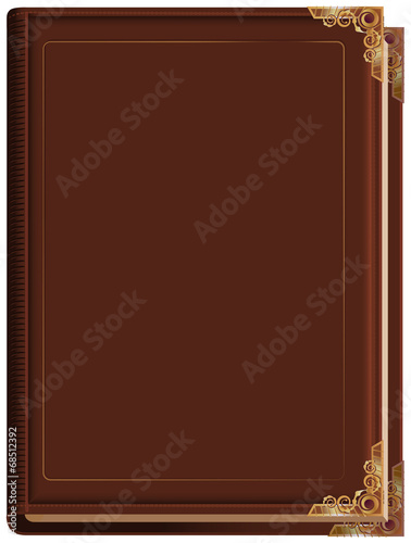 Brown closed book